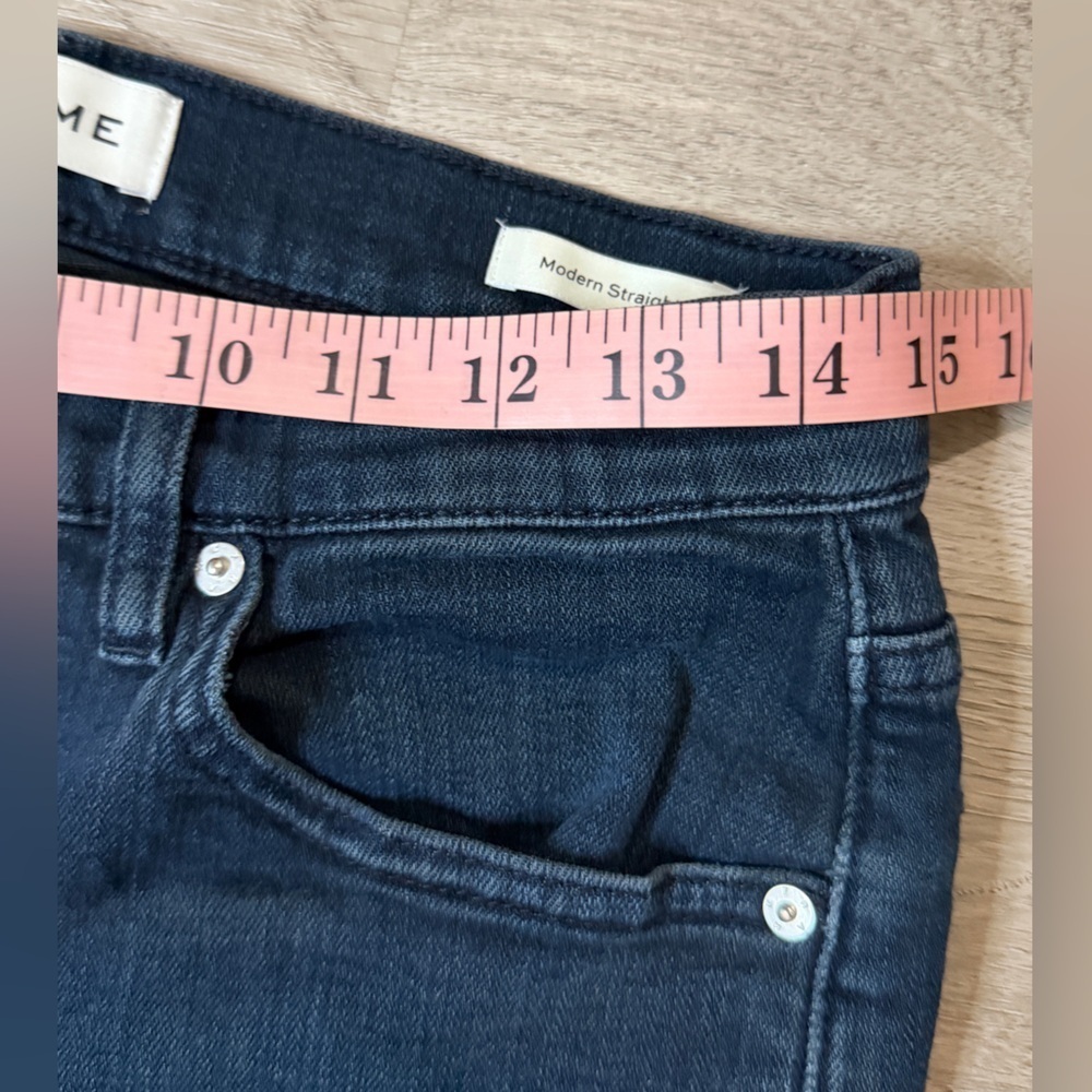 Frame Denim Modern Straight Jeans in Deep Blue - Picture 6 of 8